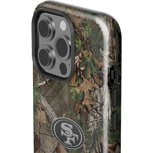 NFL San Francisco 49ers Realtree Xtra Green Camo iPhone 15 Pro Impact Case